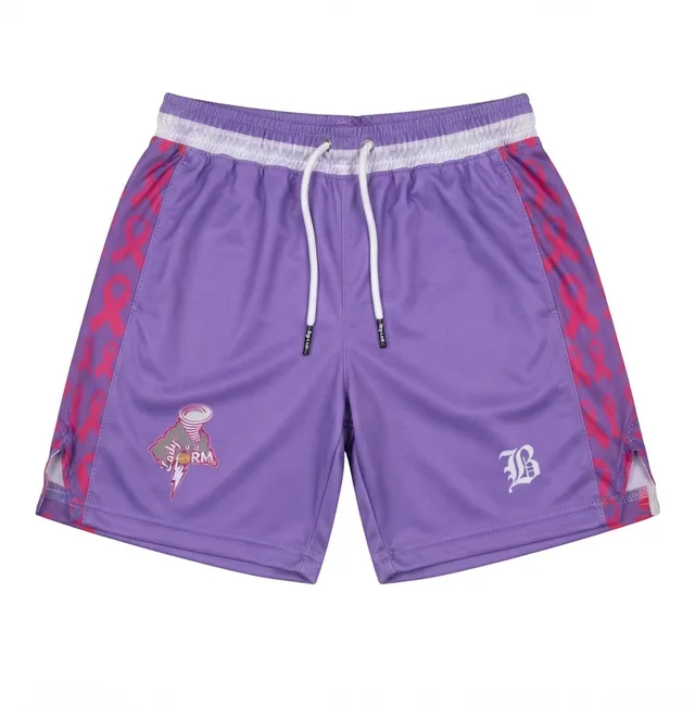 Purple, Pink & White Basketball Jersey, view 4