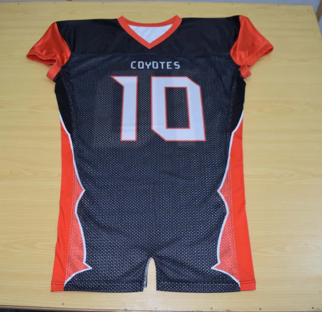Black & Red American Football Jersey, view 2