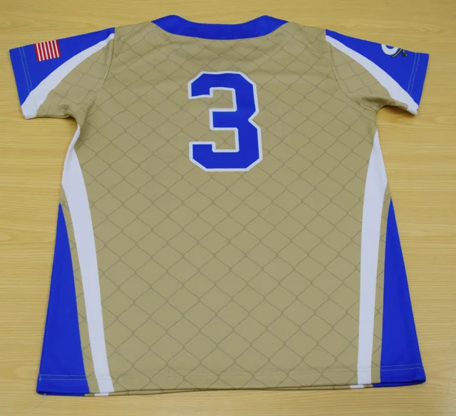 Gold & Blue Baseball & Softball Jersey, view 3