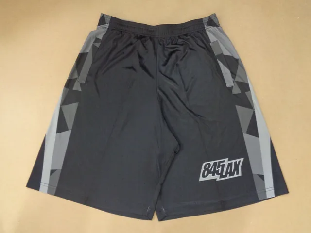 Grey & Black Short-Sleeve Lacrosse Jersey, view 4