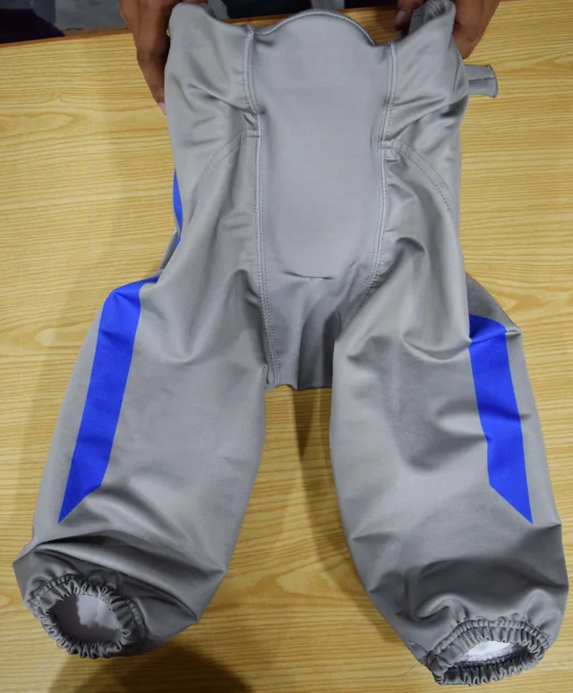 Grey Lace-Up American Football Pants, view 5