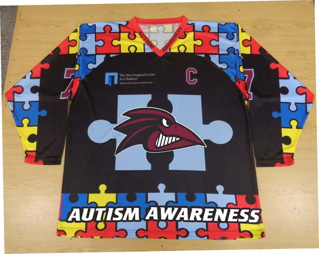 Multicolour & Black Ice Hockey Jersey, view 2