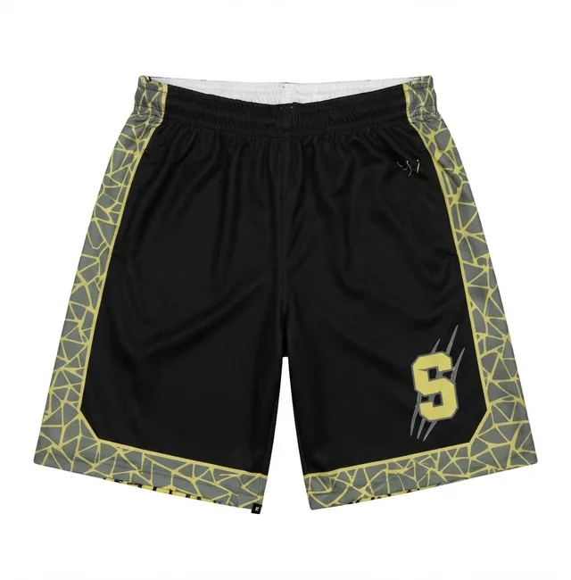 White, Black & Gold Basketball Jersey, view 4