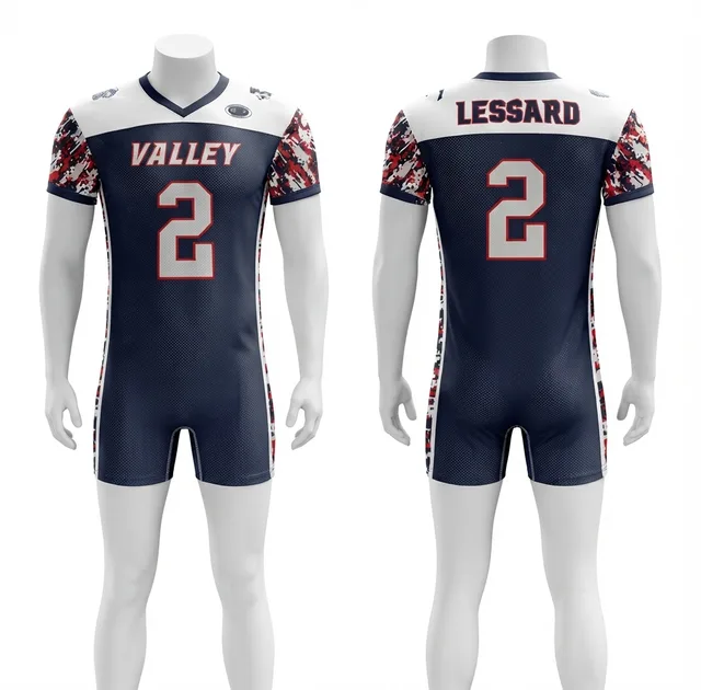 Navy Camo American Football Jersey